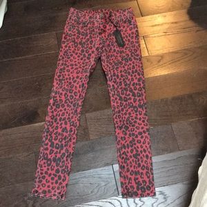 NWT LF cheetah jeans